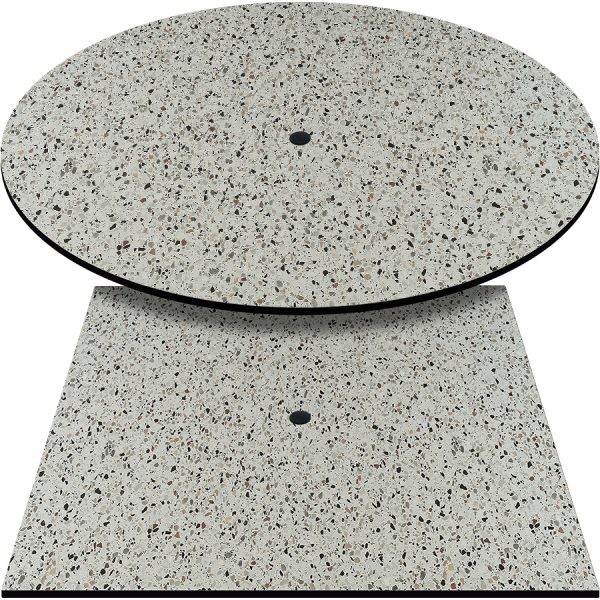 Compact HPL Indoor Outdoor Laminate Commercial Durable Modern Restaurant Bar Cafe Hotel Table Tops in Stock